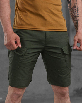Тактические мужские шорты с удлиненными коленями L олива (87460)