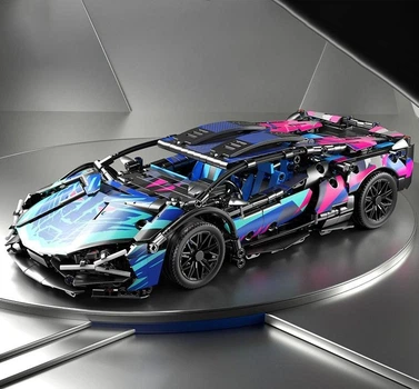 Конструктор машинка Cyberpunk Lambo на 571 детали Technol Model в стиле Киберпанк