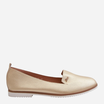 Loafersy damskie Enzla 39 Złociste (5905677174427)