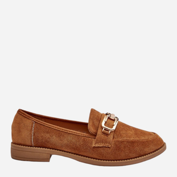 Loafersy damskie Misal 39 Camel (5905677080629)