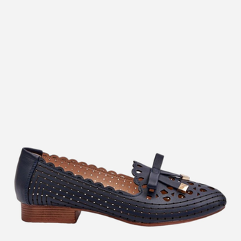 Loafersy damskie Nestavia 39 Ciemnogranatowe (5905677185959)