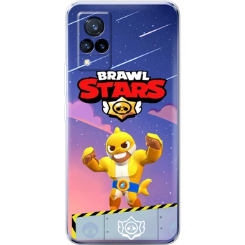 Силиконовый Чехол с Картинкой для Vivo V21 Принт (Бравл Старс Эль Примо, Brawl Stars El Primo) (43146-ysm017)