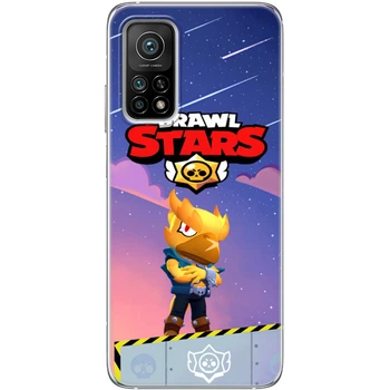 Силіконовий Чохол з Картинкою для Xiaomi Mi 10T Принт (Бравл Старс Ворон, Brawl Stars Crow) (41069-ysm018)