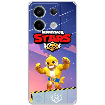 Силиконовый Чехол с Картинкой для Xiaomi Redmi Note 13 5G Принт (Бравл Старс Эль Примо, Brawl Stars El Primo) (53164-ysm017)