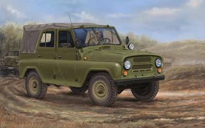 Збірна модель 1/35 Радянський військовий джип УАЗ-469 Trumpeter 02327