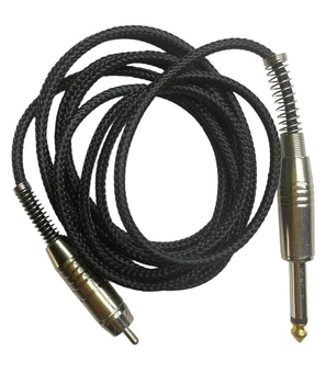 Клип корд для тату машинки Шнур с разъёмом RCA черный
