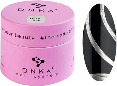 Гель-краска DNKa Metal Gel Серебристый 5 мл