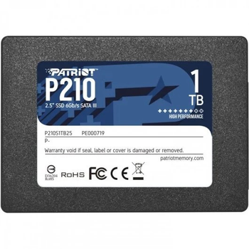 Накопичувач SSD 1Tb PATRIOT P210 2.5" SATA3