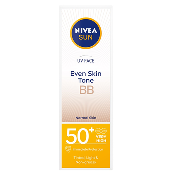 BB-крем Nivea Sun UV Face Even Skin Tone зволожуючий SPF 50 50 мл (5900017077451)