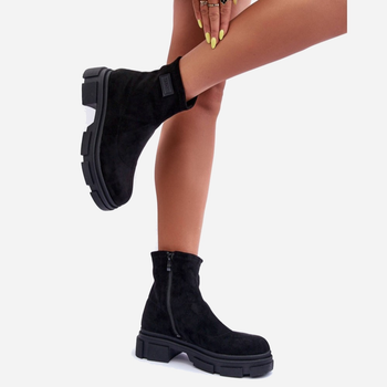 Жіночі черевики високі Vergilia 39 Чорні (5905677679762)