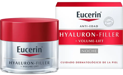 Нічний крем для обличчя Eucerin Hyaluron Filler Volume-lift Noche 50 мл (8412300002325)