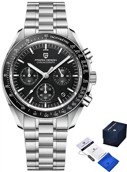 Чоловічий годинник Pagani Design PD-1701 Silver-Black