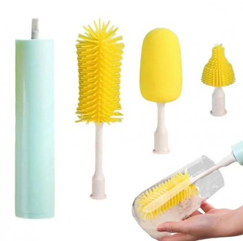 Бездротова електрична щітка BRUSH AND 412 з USB/акумулятором, насадками, для збирання ванної, раковини та для миття посуду