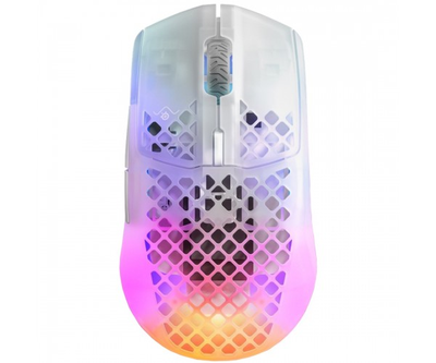 Мишка SteelSeries Aerox 3 Wireless Ghost, RGB, 18000dpi., 6кн., прозора