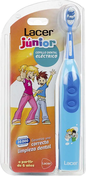 Szczoteczka do zębów Lacer Junior Electric Brush Niebieska 1 szt (8470001839800)