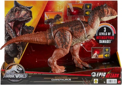 Динозавр Карнотавр Мир Юрского Периода Jurassic World Carnotaurus Dinosaur Mattel HND19