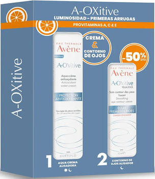Zestaw do pielęgnacji twarzy Avene A-oxitive Krem 30 ml + Krem do skóry wokół oczu 15 ml (3282779360135)