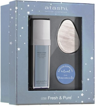 Zestaw do pielęgnacji twarzy Atashi Fresh & Pure Serum do twarzy 30 ml + Masażer do twarzy (8429449102885)