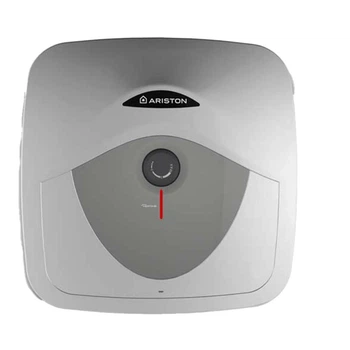 Водонагрівач Ariston серії Andris RS 10U/3, 10 л, 1.2 кВт, під мийкою, накопичувальний, вертикальний монтаж прямокутний, мокрий ТЕН, механічне керування, клас C, Італія