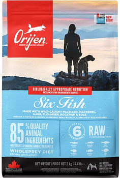 Sucha karma dla psów wszystkich ras Orijen 6 Fish Dog 2 kg (ORI020e)