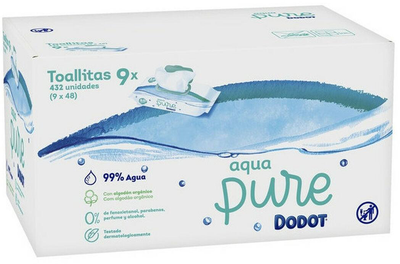 Вологі серветки Dodot Pure 99% води 432 шт (8001841115542)