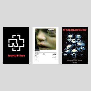 Набір постерів групи Рамштайн / Rammstein / 3 шт