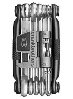 Мультитул Crankbrothers M17, 2/2.5/3/4/5/6/8мм, T5, Phillips #2, flat #2, ключ для спиц, выжимка цепи, черный
