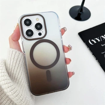 Чохол iPhone 16 Pro Gradient with MagSafe gray
