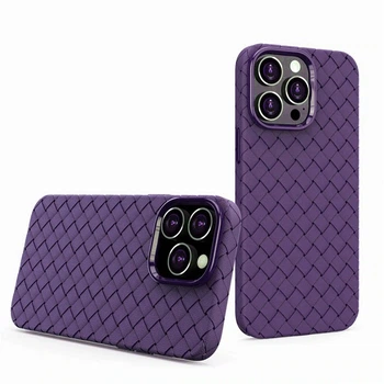 Чохол iPhone 14 Pro Max Bottega Silicone purple