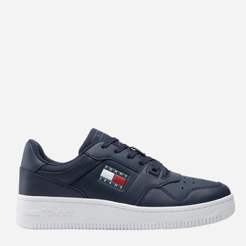 Tenisówki męskie skórzane Tommy Hilfiger EM0EM00955-C87 41 Granatowe (8720641578882)