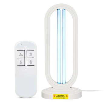 Универсальная Кварцевая Бактерицидная лампа UVC 38W Безозоновая с пультом дистанционного управления и таймером