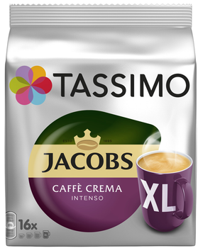 Кофе в капсулах Jacobs Tassimo Crema intenso XL 16шт