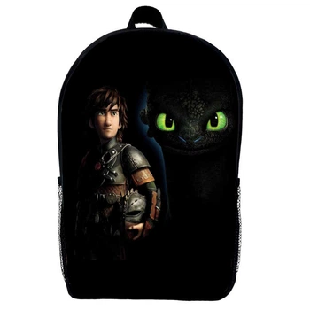 Рюкзак Як приручити дракона (School Gear bag Беззубик 05) чорний, 39 х 27 х 14 см