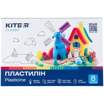 Пластилин Kite Classic 8цв. 160гр. K-082