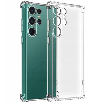 Чохол Samsung Galaxy S23 Ultra Getman Ease Logo Full Camera (посилені кути) Безбарвний (прозорий)