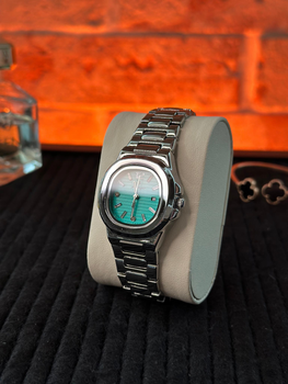 Женские классические наручные часы Poedagar Ladies серебро, Tiffany (Тифани) циферблат