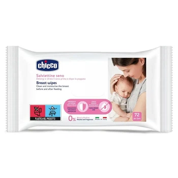 Серветки Chicco для гігієни грудей 72 шт.