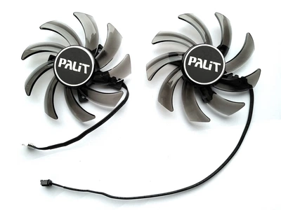 Вентилятор кулер для видеокарты Palit GTX 1660 RTX 2060 2070 Dual Apistek GA91S2U (FDC10H12S9-C TH9210S2H) комплект 2 шт (№158.05)