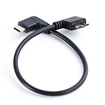 Кабель переходник eXpert OTG угловой USB Type-C 3.1 - Micro USB Type B 3.0 (M/M), 27 см (A-48719)