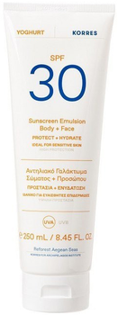 Сонцезахисна емульсія для обличчя і тіла Korres Protect & Hydrate SPF30 250 мл (5203069098321)