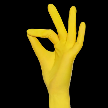 Перчатки MediOk нитриловые без талька Solar Sapphire желтые S 100 шт (0304996)