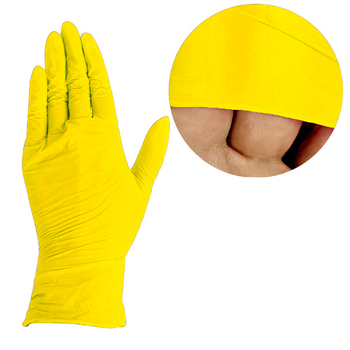 Перчатки MediOk нитриловые без талька Solar Sapphire желтые M 100 шт (0304997)