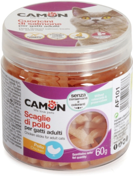 Лакомство для кошек Camon кусочки курицы в тубе 60 г (8019808180786)