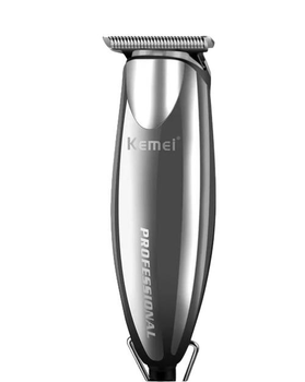 Машинка для стрижки Kemei Km-701 с насадками серебристый