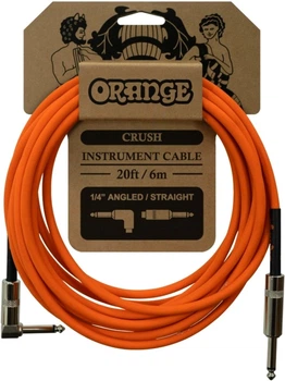 Кабель инструментальный Orange Crush CA037 Jack 6.3 мм/Jack 6.3 мм угловой, 6 м (R126454)