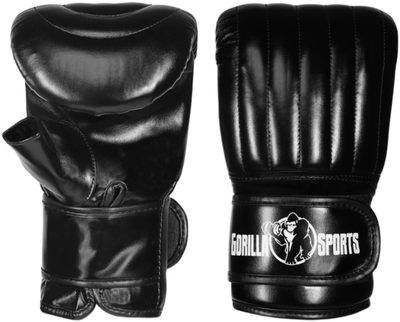 Боксерські рукавички Gorilla Sports L Чорні (4260438736315)