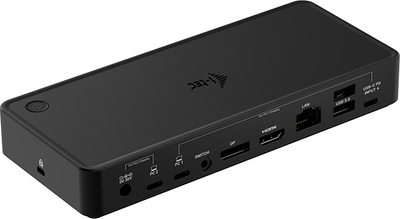 Stacja dokująca i-Tec USB-C/Thunderbolt KVM Dual Display + Power Delivery 65/100W Black (C31DUALKVMDOCKPD)