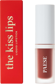 Pomadka w płynie Paese The Kiss Lips 04 Rusty Red z witaminą E matowa 3.4 ml (5902627624551)