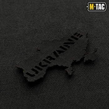 Нашивка M-Tac Ukraine (контур) сквозная Laser Cut Black