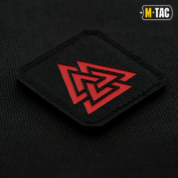 Нашивка M-Tac Валькнут Laser Cut Black/Red